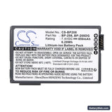 Canon DC210 Replacement Battery, 7.4V, 850mAh, Li-ion 5