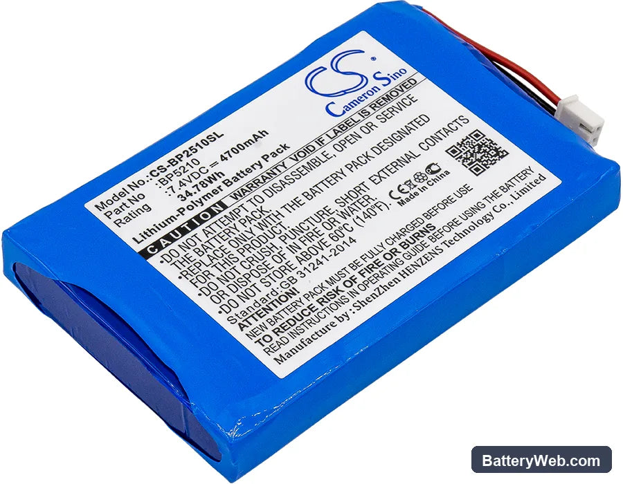 BK Precision 2510 Oscilloscopes Replacement Battery, 7.4V, 4700mAh, Li-Polymer 1