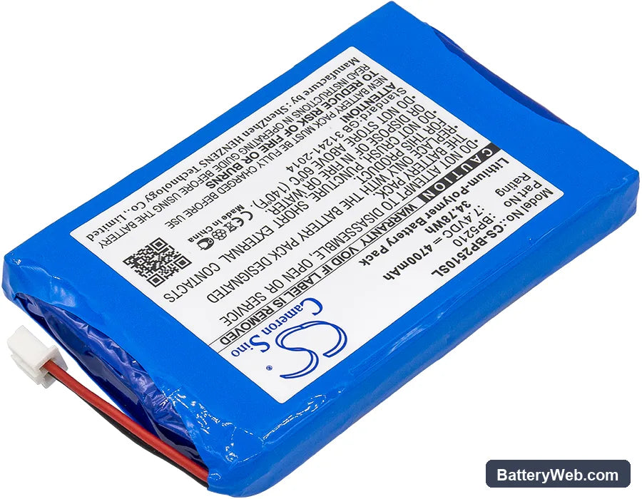 BK Precision 2510 Oscilloscopes Replacement Battery, 7.4V, 4700mAh, Li-Polymer 2