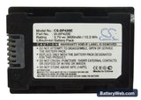 Samsung HMX-S10 Replacement Battery, 3.7V, 3600mAh, Li-ion 5