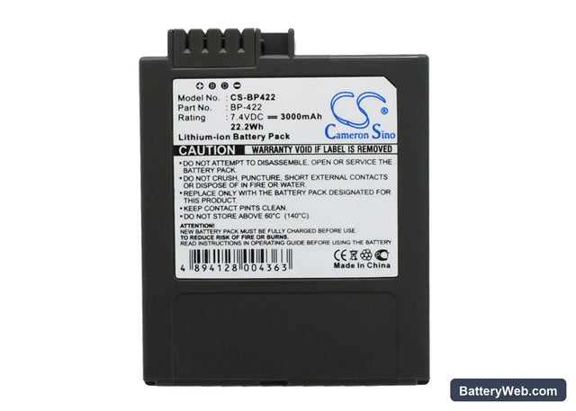 Canon DM-MV3 Replacement Battery, 7.4V, 3000mAh, Li-ion 1