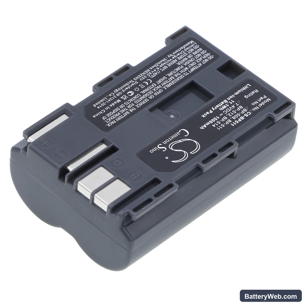 Canon DM-MV100X Replacement Battery, 7.4V, 1500mAh, Li-ion 2