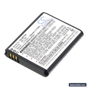 Samsung SL50 Replacement Battery, 3.7V, 740mAh, Li-ion 1