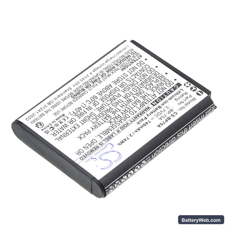 Samsung SL50 Replacement Battery, 3.7V, 740mAh, Li-ion 2