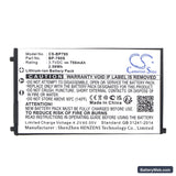 Kyocera CONTAX SL300RT Replacement Battery, 3.7V, 700mAh, Li-ion 5
