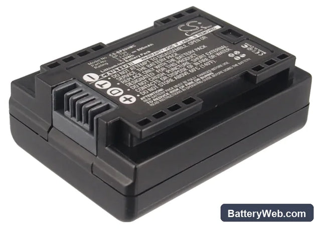 Canon VIXIA HF M52 Replacement Battery, 3.7V, 890mAh, Li-ion 1