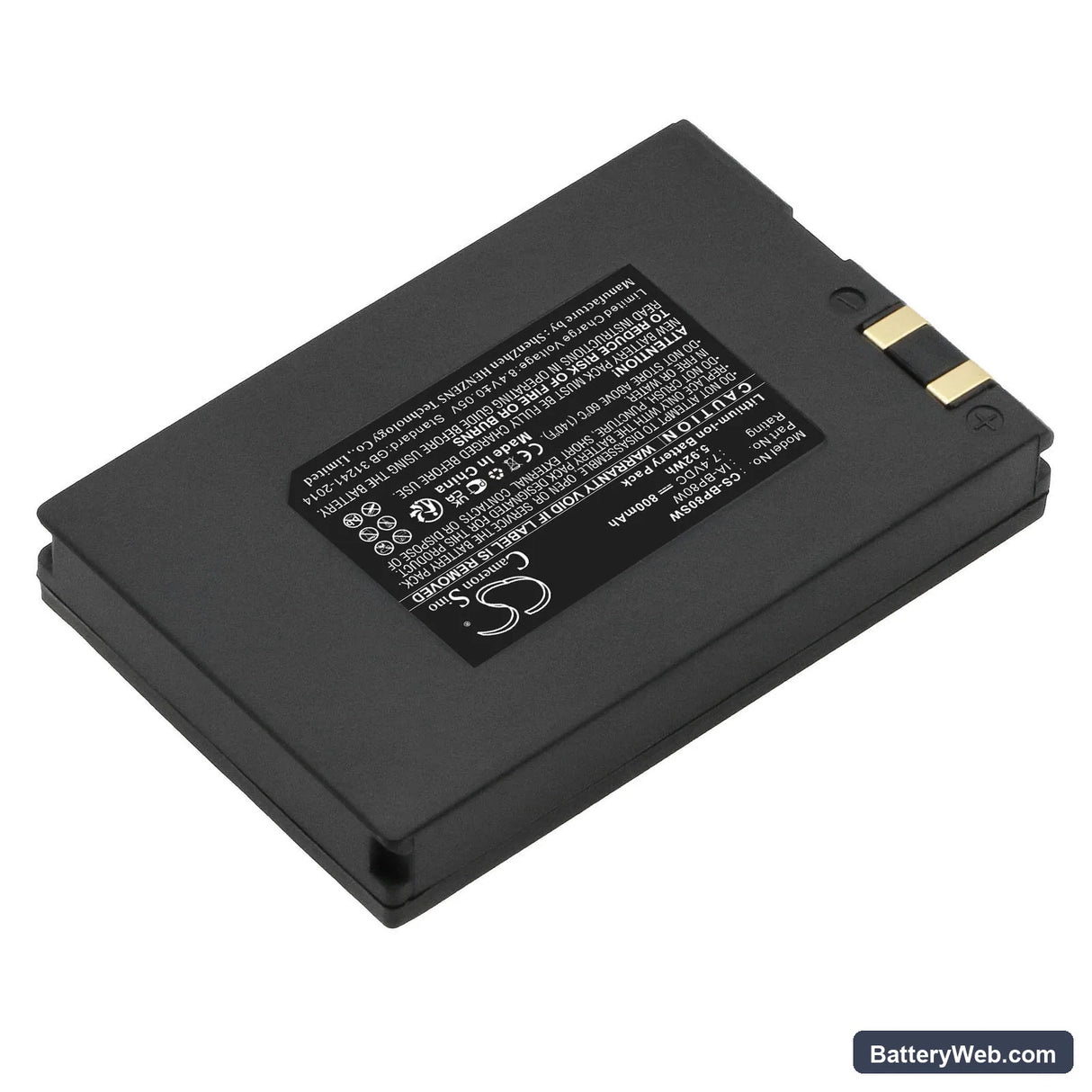 Samsung VP-DX100i Replacement Battery, 7.4V, 800mAh, Li-ion 2