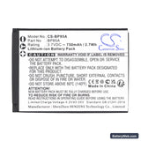 Samsung WB210 Replacement Battery, 3.7V, 750mAh, Li-ion 5