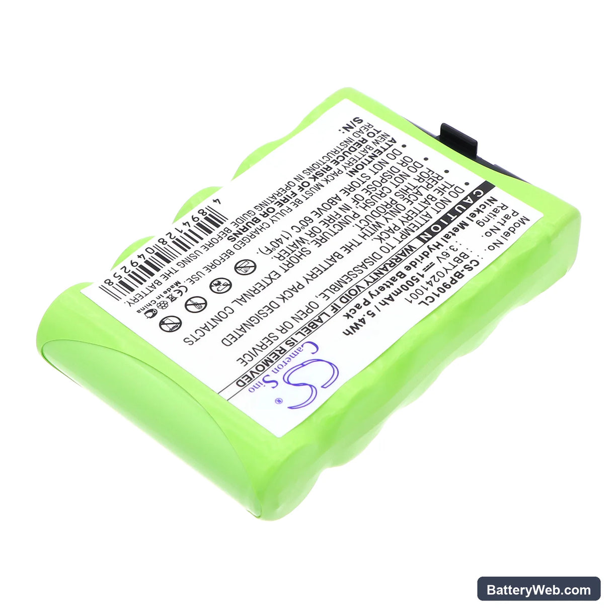 Sony BP901 Replacement Battery, 3.6V, 1500mAh, Ni-MH 2
