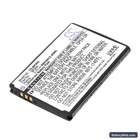 Samsung HMX-E10WP Replacement Battery, 3.7V, 800mAh, Li-ion 1