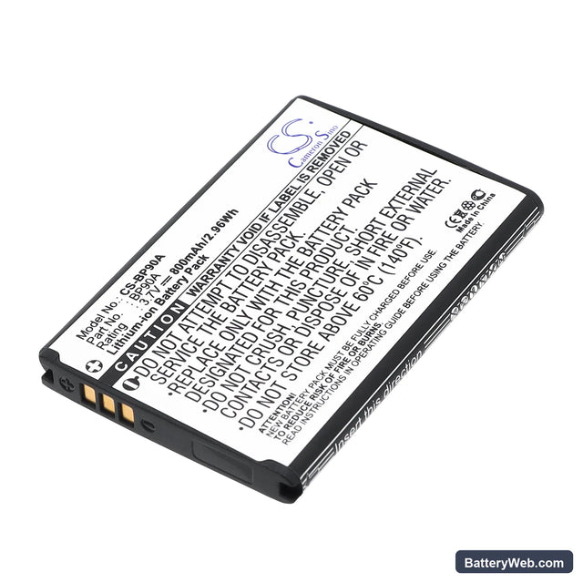 Samsung HMX-E10WP Replacement Battery, 3.7V, 800mAh, Li-ion 1