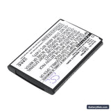 Samsung HMX-E10WP Replacement Battery, 3.7V, 800mAh, Li-ion 2