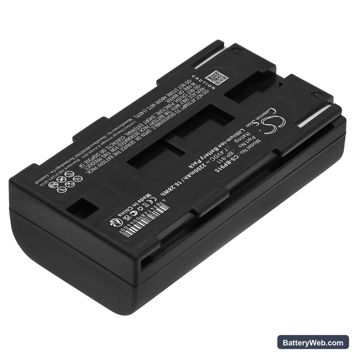 Canon ES50 Replacement Battery, 7.4V, 2200mAh, Li-ion 2