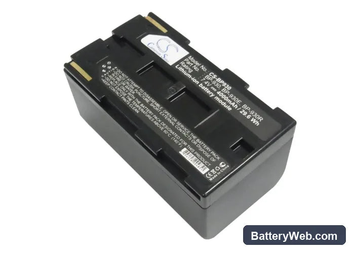 Canon G1000 Replacement Battery, 7.4V, 4000mAh, Li-ion 2