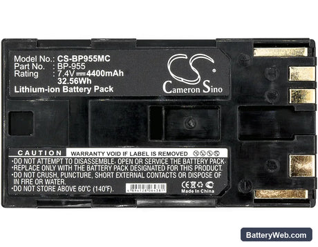 Canon C300 Mark I Replacement Battery, 7.4V, 4400mAh, Li-ion 5