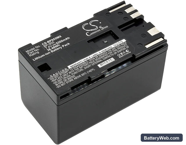 Canon C300 Mark I Replacement Battery, 7.4V, 5200mAh, Li-ion 1