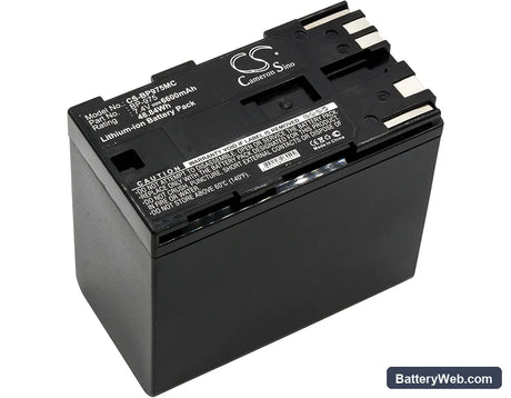 Canon C300 Mark I Replacement Battery, 7.4V, 6600mAh, Li-ion 1