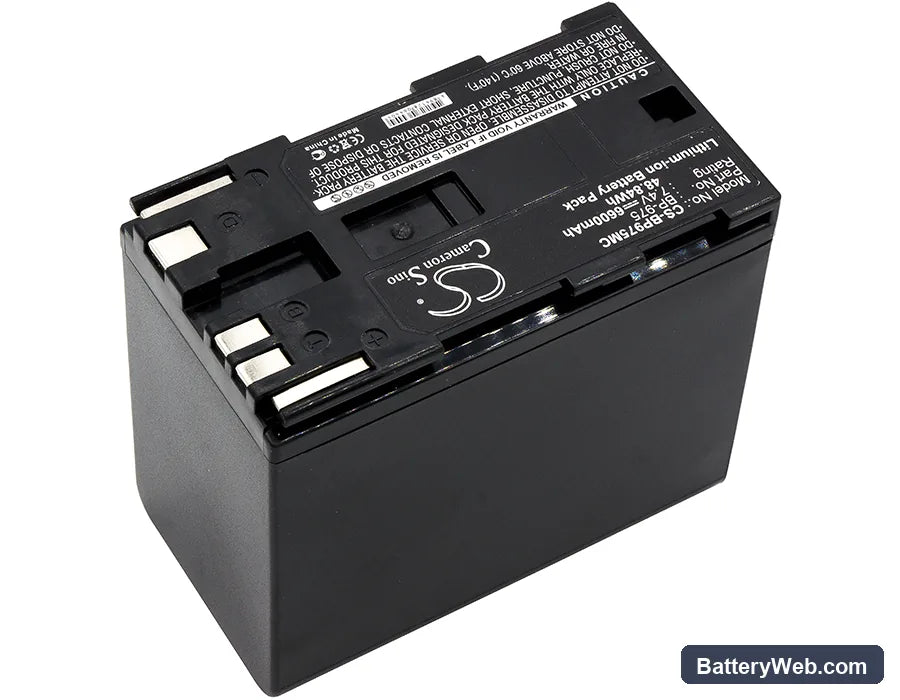 Canon C300 Mark I Replacement Battery, 7.4V, 6600mAh, Li-ion 2