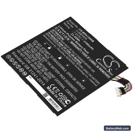Sony VAIO A12 Replacement Battery, 7.6V, 3100mAh, Li-Polymer 1