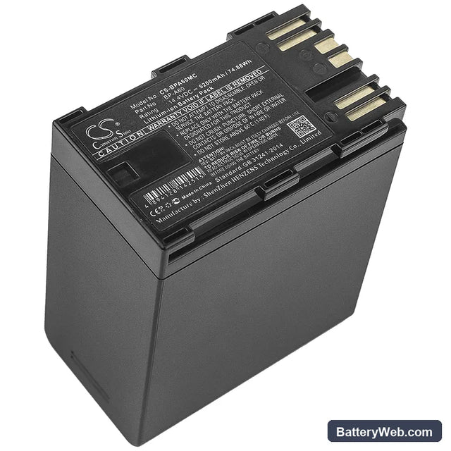 Canon CA-CP200L Replacement Battery, 14.4V, 5200mAh, Li-ion 1