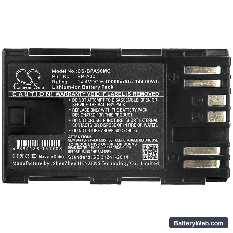 Canon CA-CP200L Replacement Battery, 14.4V, 10000mAh, Li-ion 5