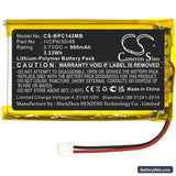 Babymoov Premium Care A014203 Replacement Battery, 3.7V, 900mAh, Li-Polymer 3