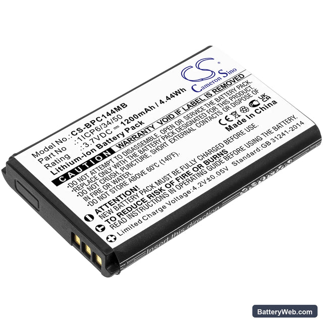 Babymoov Touch Screen A014407 Replacement Battery, 3.7V, 1200mAh, Li-ion 1