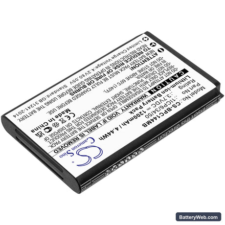 Babymoov Touch Screen A014407 Replacement Battery, 3.7V, 1200mAh, Li-ion 2