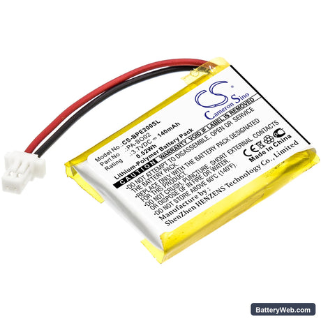 Bang & Olufsen EarSet 2 Replacement Battery, 3.7V, 140mAh, Li-Polymer 1