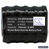 Eppendorf Response Model 4850 Replacement Battery, 6V, 150mAh, Ni-MH 5
