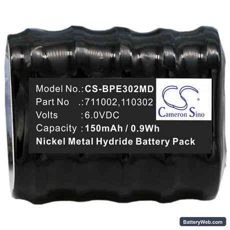 Eppendorf Response Model 4850 Replacement Battery, 6V, 150mAh, Ni-MH 5
