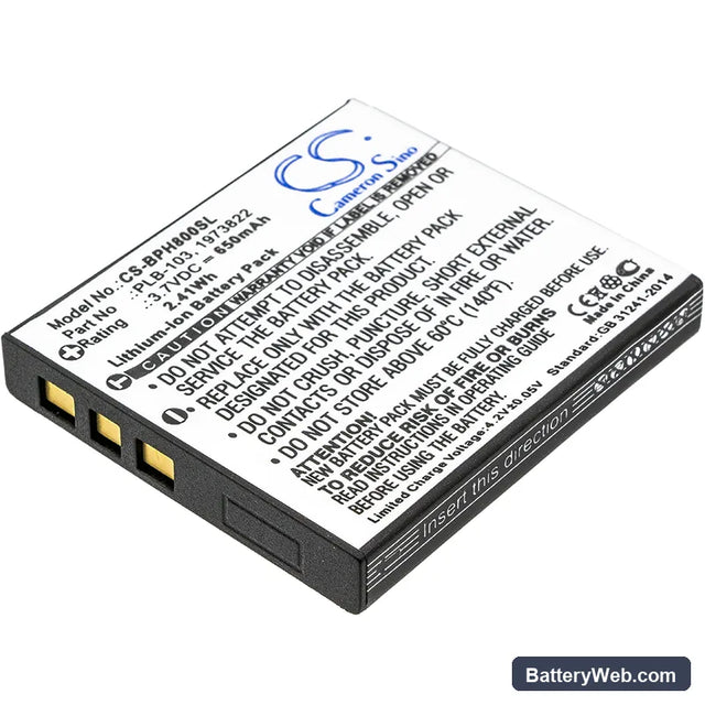 Bang & Olufsen BeoPlay H7 Replacement Battery, 3.7V, 650mAh, Li-ion 1