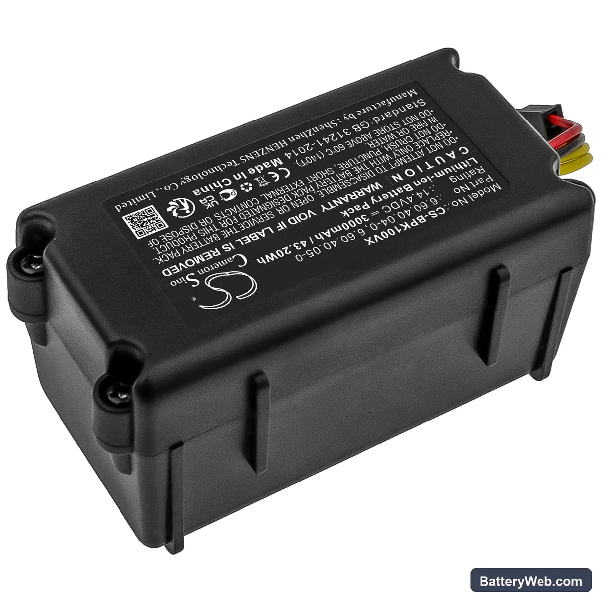 Sencor SRV 4200 Replacement Battery, 14.4V, 3000mAh, Li-ion 2