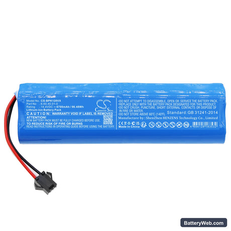Onson J30 Pro Replacement Battery, 14.4V, 6700mAh, Li-ion 3