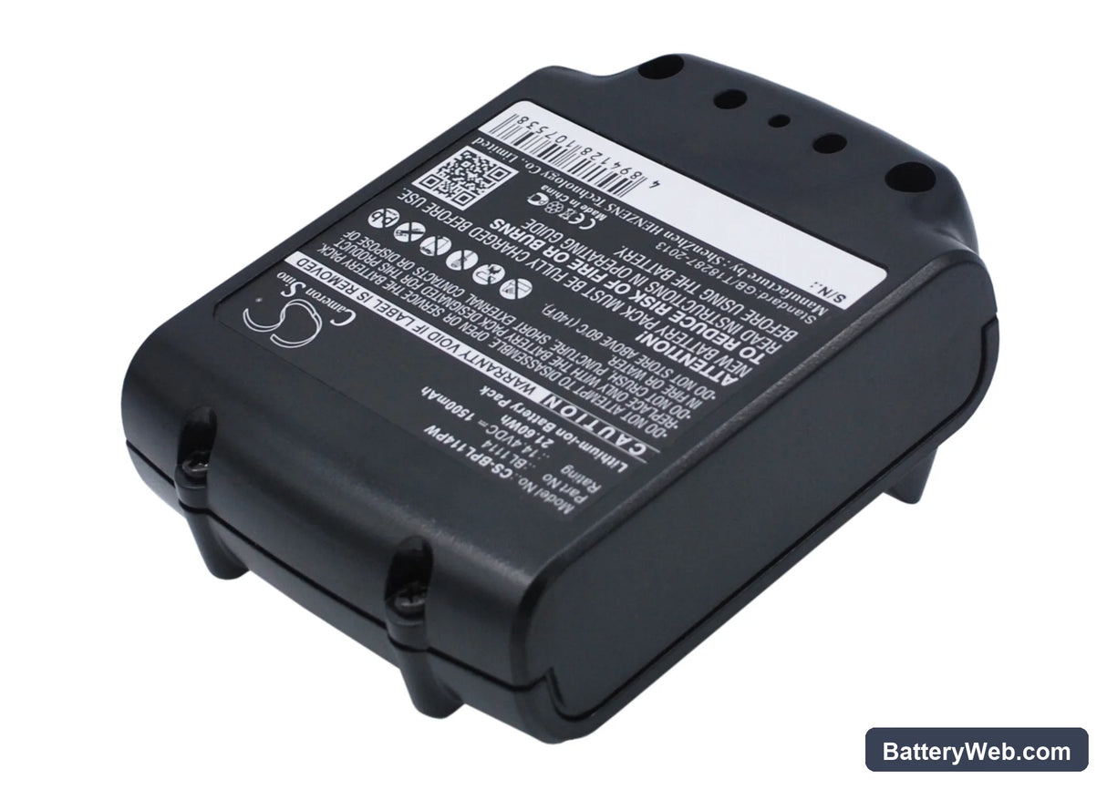 Black & Decker ASL146BT12A Replacement Battery, 14.4V, 1500mAh, Li-ion 3