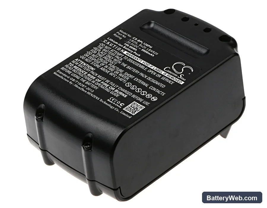 Black & Decker BDCDMT120 Replacement Battery, 20V, 5000mAh, Li-ion 3