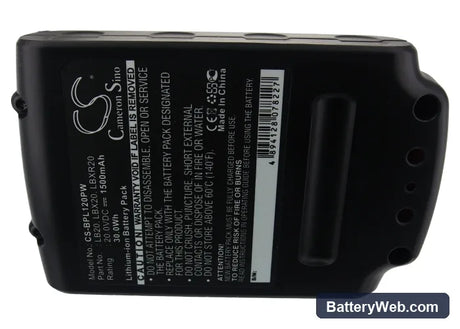 Bostitch BTC400 Replacement Battery, 20V, 1500mAh, Li-ion 5