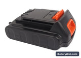 Porter Cable PCC600 Replacement Battery, 20V, 2000mAh, Li-ion 2