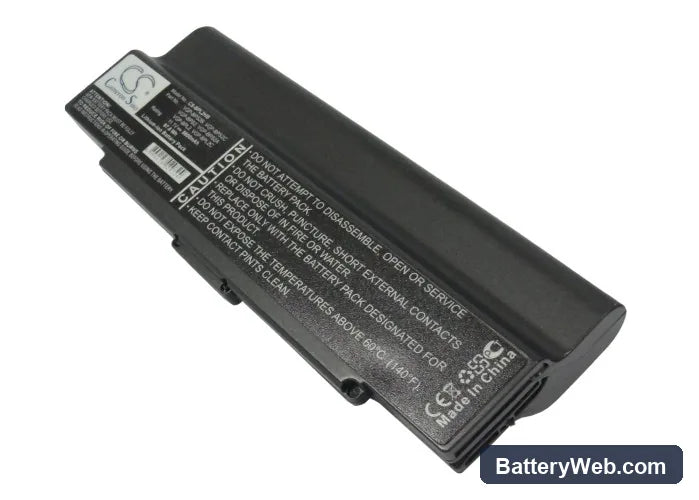 Sony VAIO VGN-C15GPB Replacement Battery, 11.1V, 8800mAh, Li-ion 2