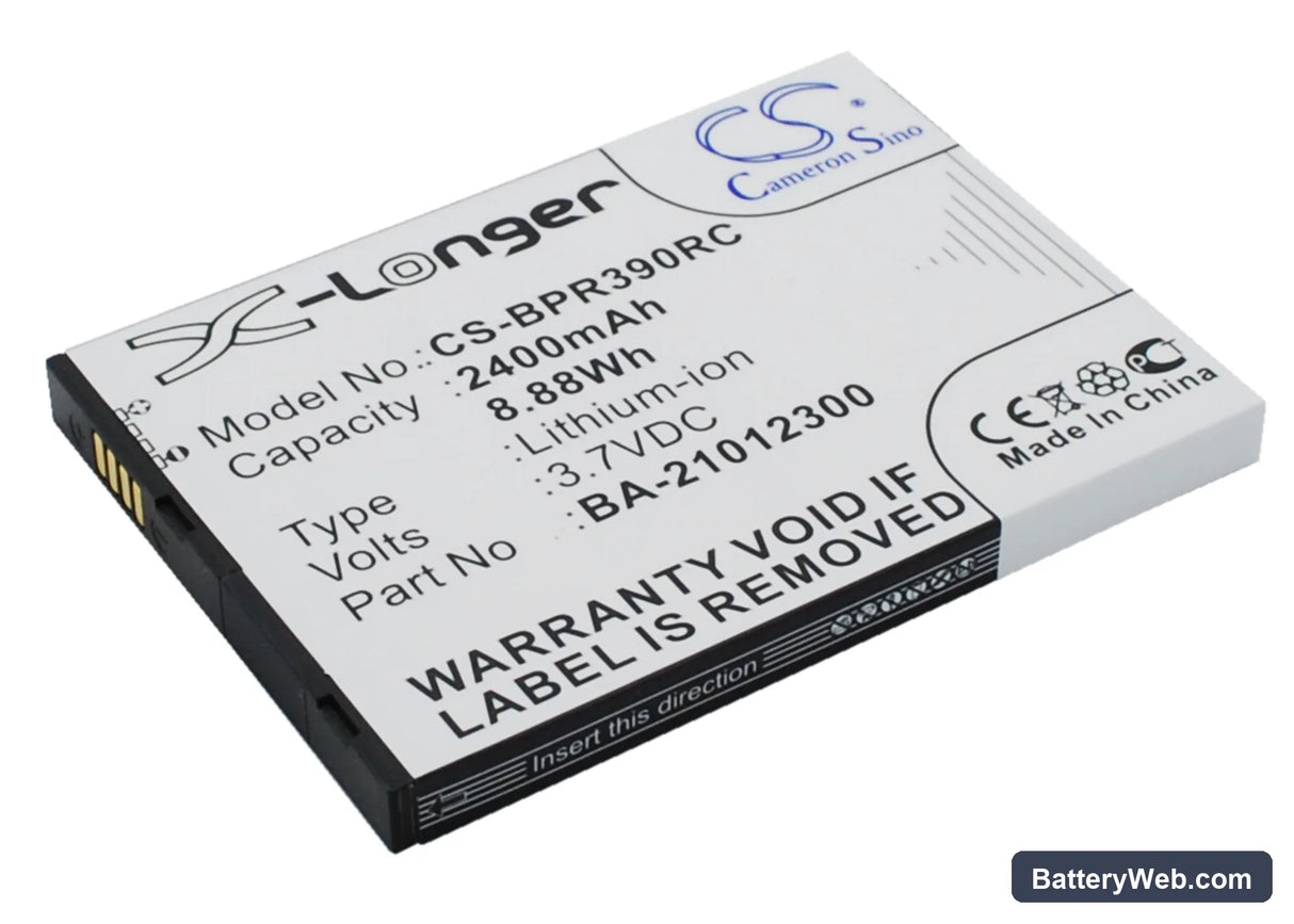 BandRich BandLuxe PR39 Replacement Battery, 3.7V, 2400mAh, Li-ion 2