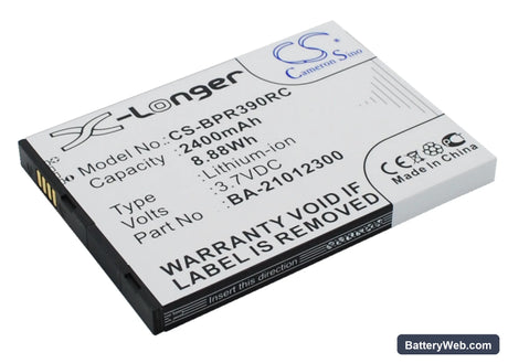 BandRich BandLuxe PR39 Replacement Battery, 3.7V, 2400mAh, Li-ion 2