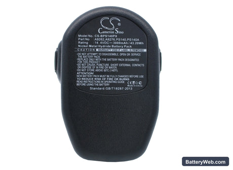 Black & Decker HP14KD Replacement Battery, 14.4V, 3000mAh, Ni-MH 1
