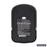 Black & Decker BDG14SF-2 Replacement Battery, 14.4V, 2000mAh, Ni-MH 5
