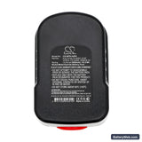 Black & Decker BDG14SF-2 Replacement Battery, 14.4V, 3000mAh, Ni-MH 5