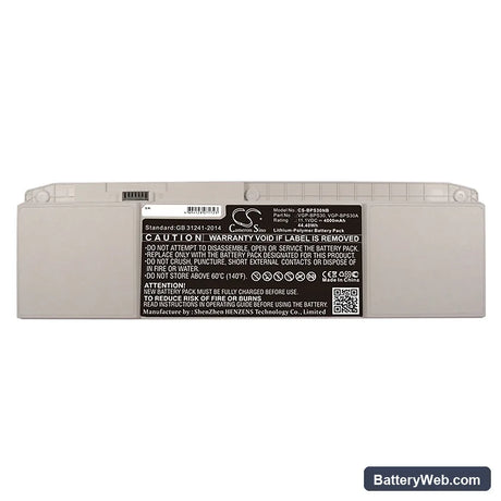 Sony VAIO SVT-11 Replacement Battery, 11.1V, 4000mAh, Li-Polymer 3