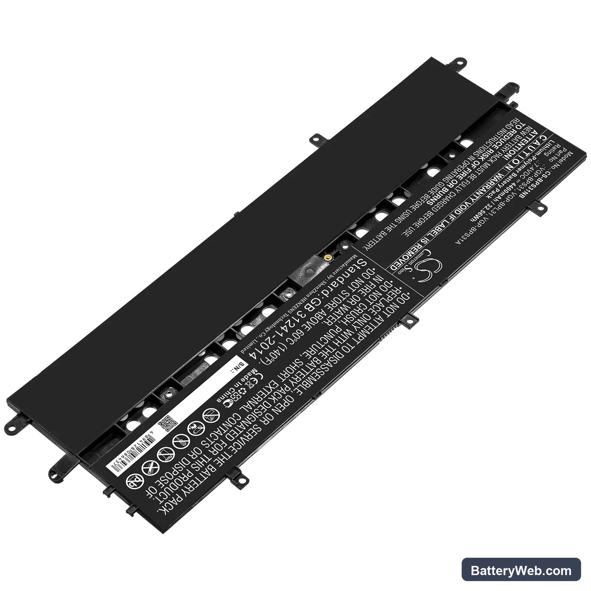 Sony VAIO Duo 11 Replacement Battery, 7.4V, 4400mAh, Li-Polymer 2