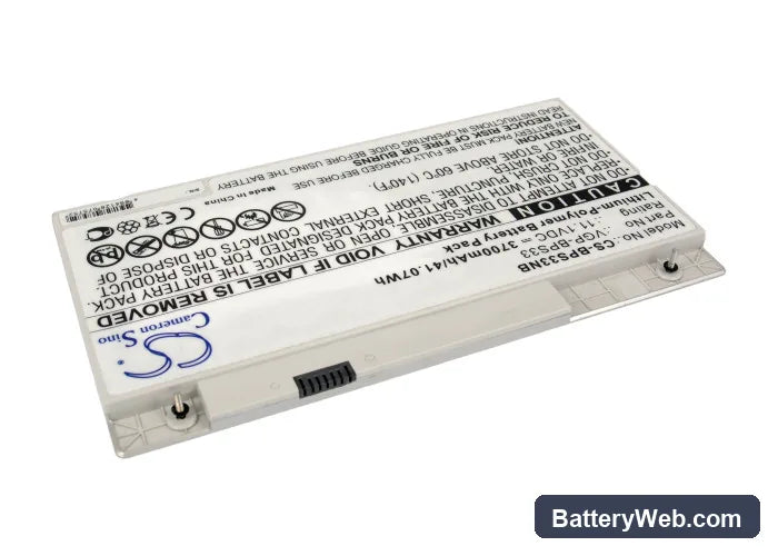 Sony SVT-14118CC Replacement Battery, 11.1V, 3700mAh, Li-Polymer 2
