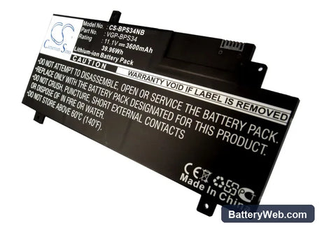 Sony VAIO-CA46 Replacement Battery, 11.1V, 3600mAh, Li-ion 1