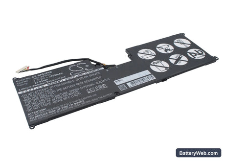 Sony VAIO Tap 11 Replacement Battery, 7.5V, 3860mAh, Li-Polymer 2