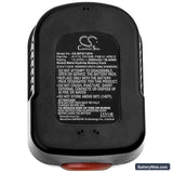 Firestorm FS1200D Replacement Battery, 12V, 3000mAh, Ni-MH 5